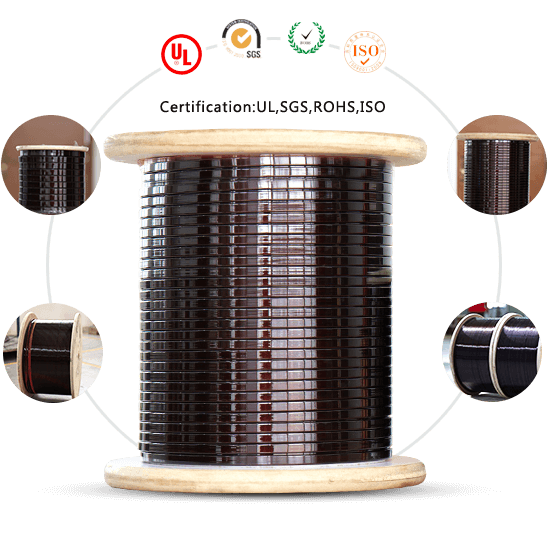 enameled flat aluminum wire